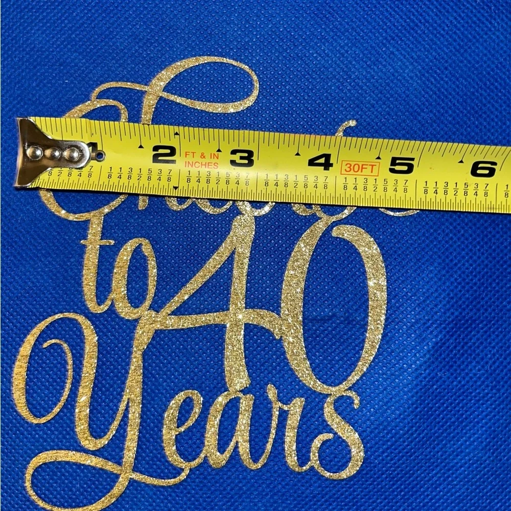 “Cheers to 40 Years” Cake Topper (nwot)